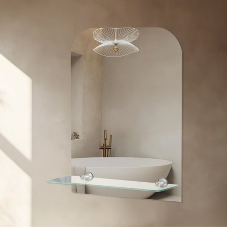 Mirror, wall -mounted, with a shelf, 30x40 cm