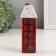 Souvenir Ceramics "Red multi -story house with a white roof" 3.7x4.2x13 cm