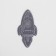 Reflective thermonacle "rocket", 8 × 4 cm, color gray color