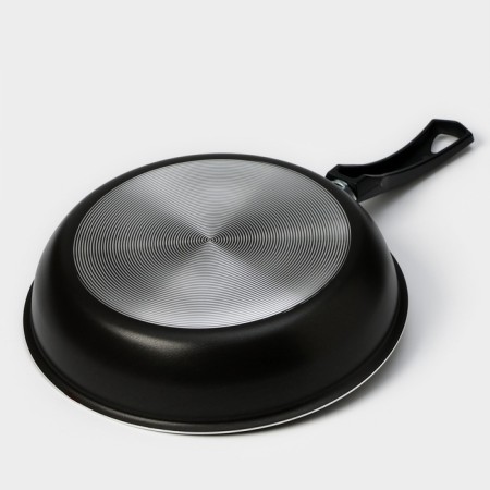 Pan “Classic Atlas”, D = 24 cm, plastic handle, glass cover, anti -stick coating, black color-7