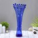 Vase "Coral" H 380 mm. from blue glass (manual painting) Fig. No. 3 (Bel.)