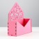 Kashpo wooden 18 × 6 × 20 cm envelope Radada "Blood", Pink Dam beautifully