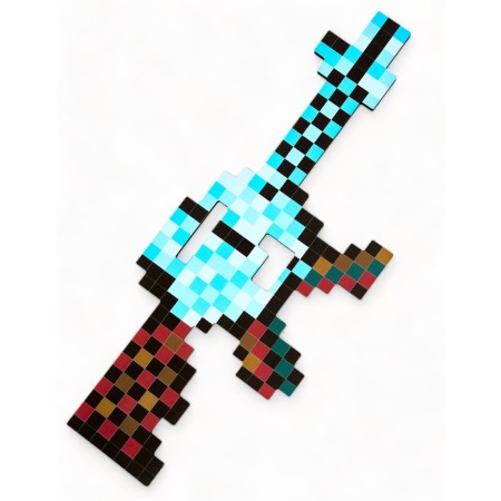 Wooden automatic "Pixel Ice" 49 cm.-1