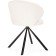 Solomon stool on the Solomon Metal Carcass, Metal/Building Fabric, Black/White 67x67x80 cm