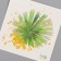 Tattoo on the body color "Watercolor. Leaf-Vera" 6x6 cm