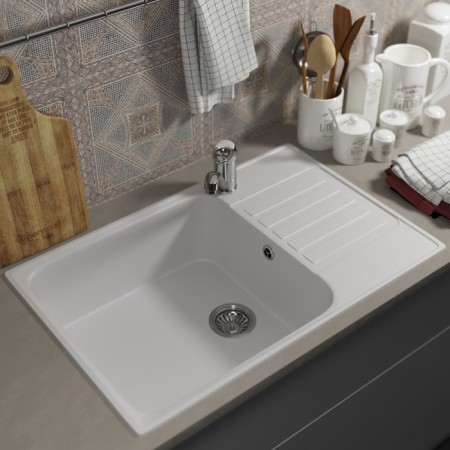 Kitchen is a kitchen of a stone Uperwood UPD-400, 740x480 mm, rectangular, color fog