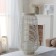 Metal candlestick, PVC "Flashlight. Book" White 50x28x28 cm