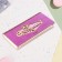 Wooden envelope "Happy anniversary!" Lilac background, 8.3 × 17 cm