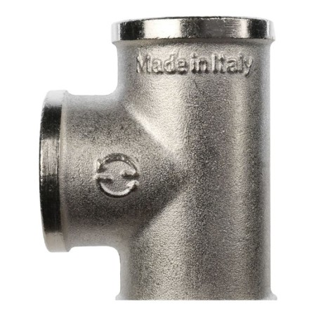 The STOUT SFT -0020-000034, 3/4 ", internal/internal thread, nickelled brass-4