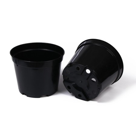 Pot for seedlings, 7.5 l, d = 26 cm, h = 26 cm, black, greengo-7