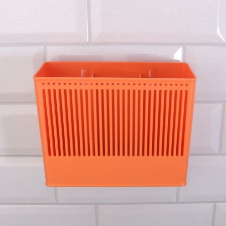 Organizer for storage "Classic", hinged, 3 sections, with an adhesive base, 18.5 × 14.3 × 7.5 cm, color mix-2