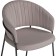 Chair on the metal frame Leo Metal/velor, black/cappuccino 56x52x80 cm