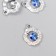 Decor for creativity metal, rhinestones "Ocean Soul" 2x1.5 cm