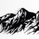 Panel interior metal "Mountains" 53x16 cm