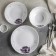 Service table shares “Lilac bliss”, 18 objects: 6 plates D = 17.5 cm, D = 23 cm, 15 × 5 cm, glass -ceramic