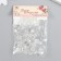 Beads Plastic "Ball with faces" transparent set 10 grams 0.7x0.7x0.5 cm