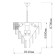 Breeze chandelier, size 44x70x44 cm, 480W 8xe27 IP 20