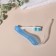 Toothbrush, folding, 18.3 cm, blue/white color