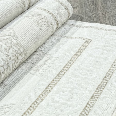 Rectangular carpet Durkar Rubi, size 200x290 cm, color Cream/Cream-2