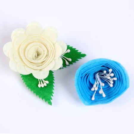 Set for creativity: Decor made of felt and a set of beads "Flower pleasure"-2