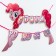 Garland on the tape "Happy Birthday", length 140 cm, My Little Pony