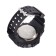 Electronic watch, alarm clock, calendar, d-5.6 cm, l-20.5 cm, 3 atm, black