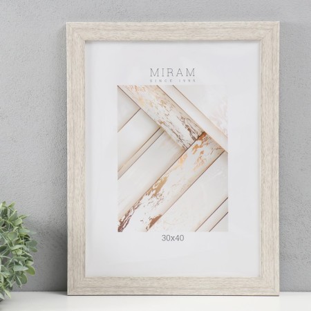 Photo frame Plastic "Mira" 30x40 cm, 651645-15, beige (plastic screen)