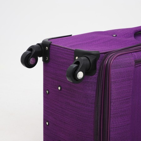 Big suitcase 28 ", lightning department, code castle, 4 wheels, outer pocket, purple color-7