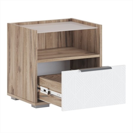 Covereign cabinet "Nicole No. 2", 500 × 350 × 450 mm, alpine oak color / white radiance-1
