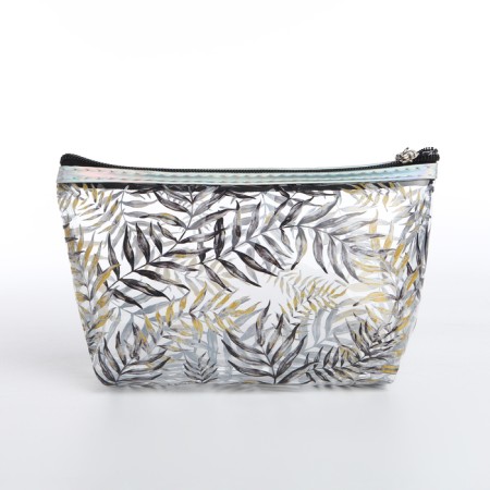 Cosmetic bag with lightning, yellow/black color-1