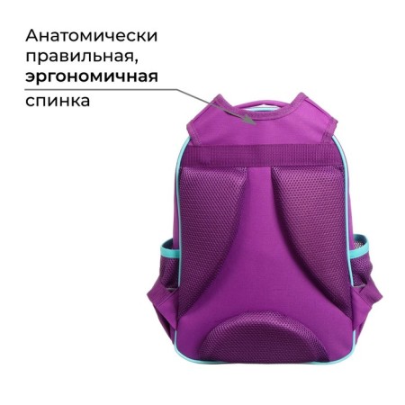 School backpack, 37 x 26 x 13 cm, ergonomic back, calligrata ORT "Unicorn"-2