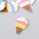 Decor for creativity Rubber "Cream Horn" Set 15 pcs MIX 3.3x2.2 cm