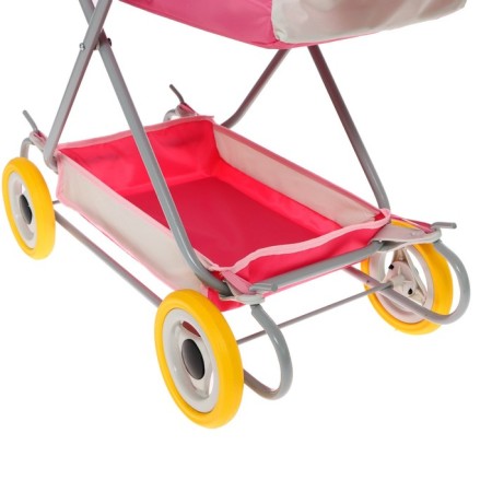 Puppet stroller No. 16, pink color with gray-4