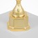 Cup 122C, award figure, gold, plastic stand, 34 × 13 × 9 cm.