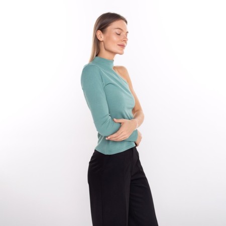 Female jumper, olive color, size 42-3