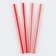 Assortment cocktail tubes, set 12 pcs., Red color