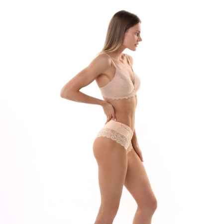 Panties women's shorts, beige color, size 46-48-3