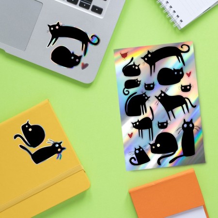 Stickers (stickers) "Cats" 10x15 cm, 5-203-6