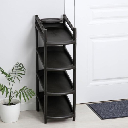 Black shoe launches, 4 tiers, 41.5 × 25.5 × 81 cm, color mix