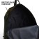 School backpack textile with printing on the upper part, 38x29x11 cm, green color