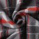Sherlock plaid 140x200cm, gray-red color, fleece 180g/m PE