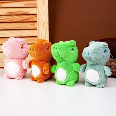 Soft toy "Dinosaurus" on a key fabric, 11 cm, color mix-3