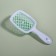 The comb massage, wide, ventilated, 8.5 × 20.5 cm, PVC box, white/turquoise color