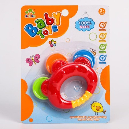 The rattle "Bubenchik", color mix, crush me-7