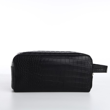 Cosmetic bag with lightning, black color-1