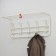 Wall hanger with shelf, 60 cm, white color
