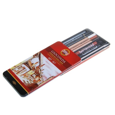 Artistic set KOH-I-NOOR 8890, Gioconda, 10 items in a metal penalty-1