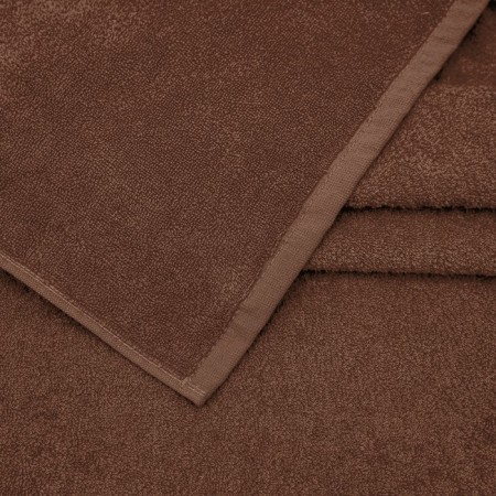 Terry towel "Mona", 400 g, 400 g, size 100x150 cm, brown color-2