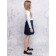 Turtleneck for girls, height 140 cm, white color