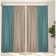 Set of curtains "Canvas", size 200x260 cm, 2 pcs, biruisic color, beige color